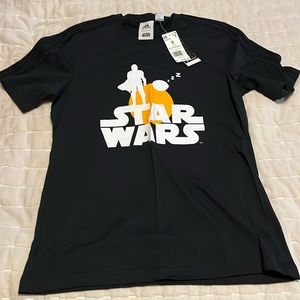 Adidas Star Wars Mandalorian edition tee shirt.